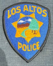 Los Altos California CA Police Shoulder Patch Pre-owned Uniform Removed Vintage picture