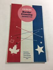 1963 CANADA VACATIONS Canada Border Crossing Information  Brochure Fold Out  picture