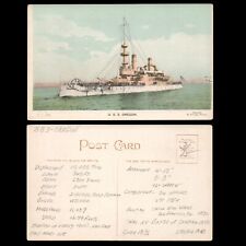 WWI US NAVY USS OREGON Colorized UDB UNP Postcard of Enrique Muller Photo picture