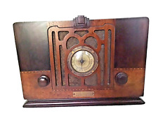 ANTIQUE SILVER MARSHALL  MFG TUBE RADIO VERY RARE WORKING  picture