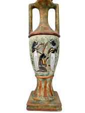 Fantastic VINTAGE Egyptian Revival CERAMIC Figural URN Table LAMP Made in ITALY picture