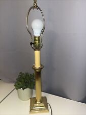 Vintage Baldwin Brass Candlestick Table Lamp 18 inch. Working picture