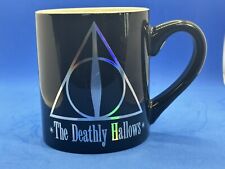 Harry Potter The Deathly Hallows 11 Oz Ceramic Coffee Mug Black And Silver picture
