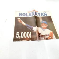 The Dallas Times Herald Aug. 22 1989 Nolan Ryan Texas Rangers 5,000 Strikes picture