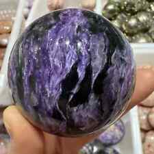 1pc Natural Charoite Quartz Sphere Crystal Ball Reiki Healing Gem Random /300g+ picture
