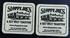 2 Sloppy Joe's beer coasters, 3 1/2