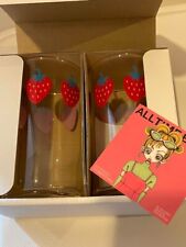 Ai Yazawa Exhibition ALL TIME BEST NANA Strawberry Pair Glass with a sticker picture