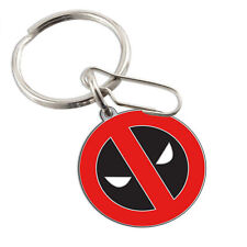 Marvel Comics Deadpool Logo Enamel Keychain Red picture