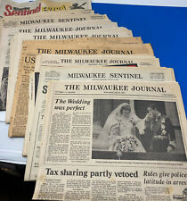 Lot of 6 Milwaukee Journal Newspapers+1 Milwaukee Sentinel, Elvis, Iran hostages picture