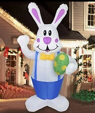 5 Ft Easter Bunny W/ Egg￼ Lighted Airblown inflatable yard decor picture
