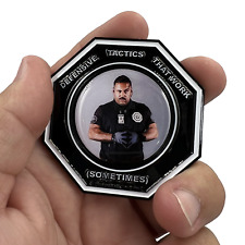 EL13-017 Defensive Tactics Firearms Instructor parody Challenge Coin Threat Mism picture