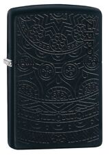 Zippo Tone on Tone Design Black Matte Windproof Pocket Lighter, 29989 picture