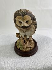 Vintage Western Spotted Owl by Andrea #9620 1990 Ceramic Figurine Japan & Base picture