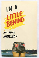 I'm a Little Behind (Butt) in my Writing.. Because I'm in Florida Humor Postcard picture