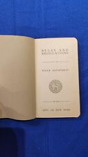 100 Year Old NYPD New York City Police Vintage Patrol Guide 1924 Antique Rules picture