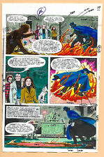 Original 1975 Phantom Stranger 38 DC Comics vintage color guide art page 10: JLA picture