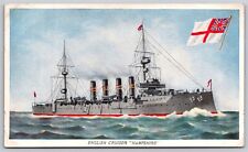 Postcard English Cruiser Hampshire military ship C26 picture