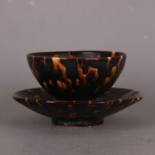Song Jizhou Kiln Black Glazed Qu Bian Weathering Cup picture
