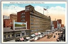 Cleveland, Ohio - Colonial Hotel at Prospect Avenue - Vintage Postcard - Posted picture