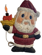 Vintage Light Up Ceramic Nowell Brand Santa Mold Table Decoration WORKING picture