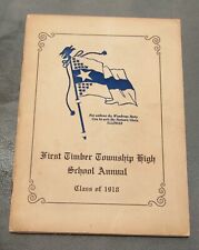 1918 First Timber Township High School Yearbook Peoria County Illinois Politics picture
