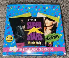 1991 Pro Set Music Super Stars Series 1 Cards UK Box Factory Sealed 36 Packs picture