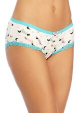New Directions Cute DACHSHUND XL Hipster Underwear Lace Panties NEW picture