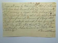 Exceedingly Rare 1783 Slave Bill of Sale Nehemiah Albertson Natchez,Mississippi picture