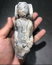 Rare Ancient Old Ghandahra Civiliztion Famel Buddha Statue With Great Pathania  picture