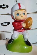Vintage 1950's Blow Mold Plastic Football Player Bank picture