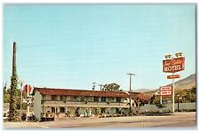 c1950 Lamplighter Motel Entrance Roadside Restaurant San Luis Obispo CA Postcard picture