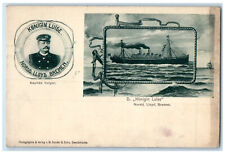 c1905 Steamer Kapitan Volger Konigin Luise Nordd Lloyd Bremen Germany Postcard picture