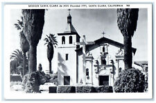 c1940's Mission Santa Clara De Asis Santa Clara California CA Vintage Postcard picture