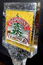 RARE Catamount Christmas Ale Beer Tap Pull Clear Snowflake Design 9.5