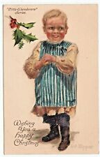 E Nister Christmas Postcard Artist Signed L J Kipper Little Wanderers Series 156 picture
