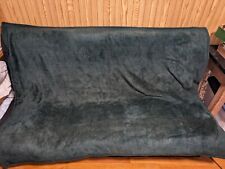 Antique CHASE Carriage Buggy Lap Blanket Mohair Solid Green 56”x52” picture