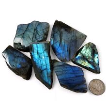 Blue Labradorite Faced Pieces Madagascar 178.7 grams picture