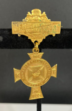 Antique 26th Triennial Boston Conclave Knight Templar 1895 Skull Medal Jerusalem picture