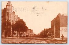 c1911 Adams Ave From Foley Hotel Le Grande Oregon Vtg Union County OR Postcard picture