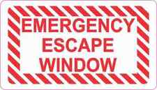 3.5x2 Emergency Escape Window Sticker Vinyl Wall Decal Decals Stickers Signs picture