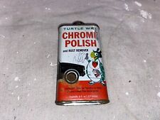 VINTAGE CAN 8 Ounce TURTLE WAX  CHROE POLISH VERY CLEAN picture