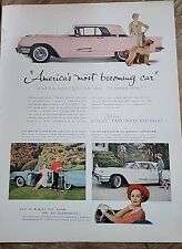 1959 Pink Ford Thunderbird Car just right for you in every way vintage ad picture
