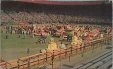 Postcard Rose Festival Floats Multnomah Stadium Portland Oregon OR  picture