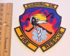 CUSHING, OK   OKLAHOMA   FIRE RESCUE   PATCH  NEW   picture