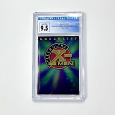 CGC 9.5 Gem Mint- 1995 fleer ultra x-men all- chromium checklist #100. picture
