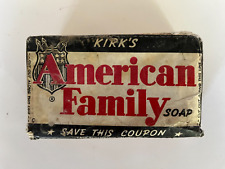 Mid-Century Kirks American Family Bar Soap w/Coupon Unused Farm House Decor picture