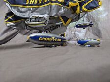 TWO HUGE  Official Goodyear Large Inflatable Blimps, Ornament, Model, Lot of 5  picture