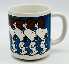 Peanuts Players Coffee Mug Snoopy Basketball Vintage 1975 picture