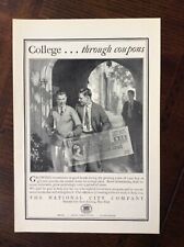 1925 vintage original print ad The National City Bank Company  picture