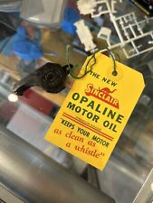 1946 Sinclair Opaline Motor Oil  Advertising tag with Field Siren whistle 1940s picture